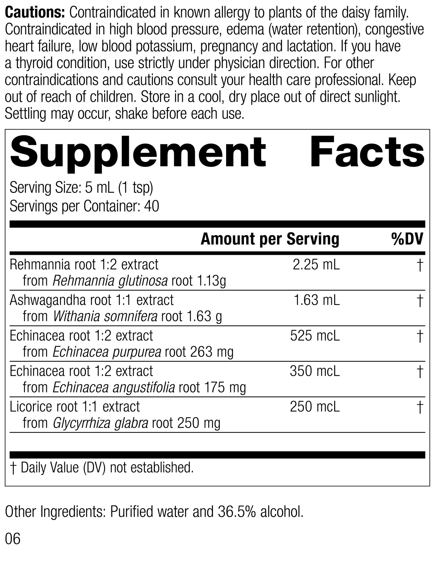 Adrenal Tonic Phytosynergist, 200 mL (6.8 fl oz)