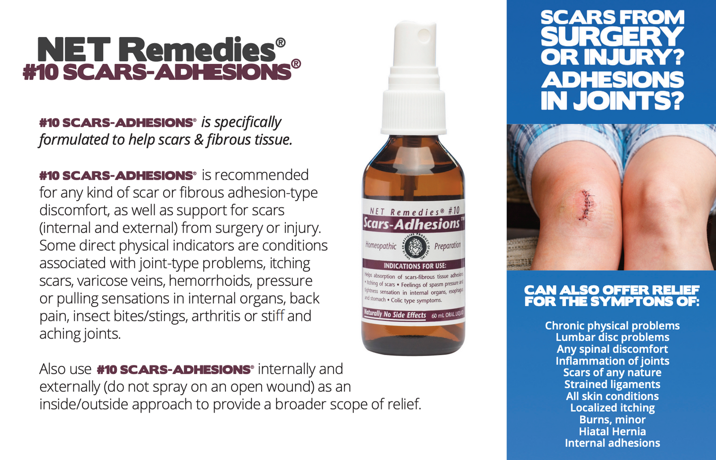 #10 Scars-Adhesions Homeopathic Spray