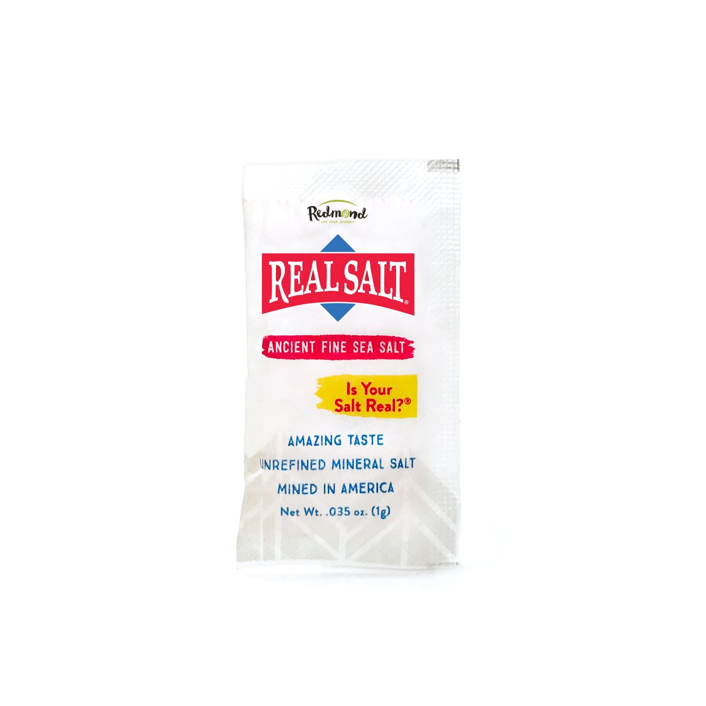 Real Salt Fine Single Serve Packet / 500 ct