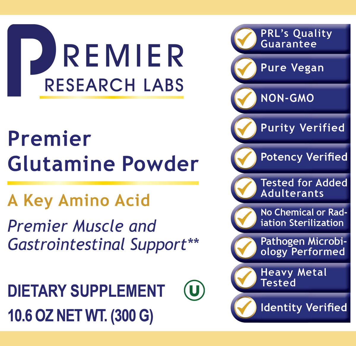 Glutamine Powder, Premier