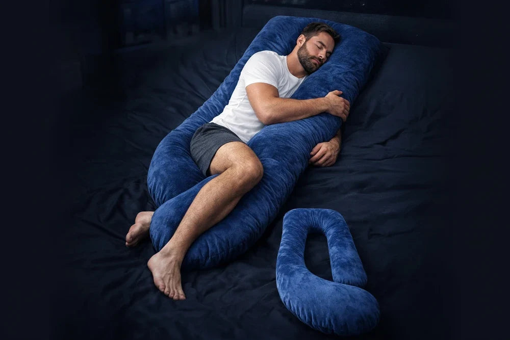 HerPillow Ultimate 5-in-1 Premium Full-Body Pillow for Men – Luxury Comfort & Support