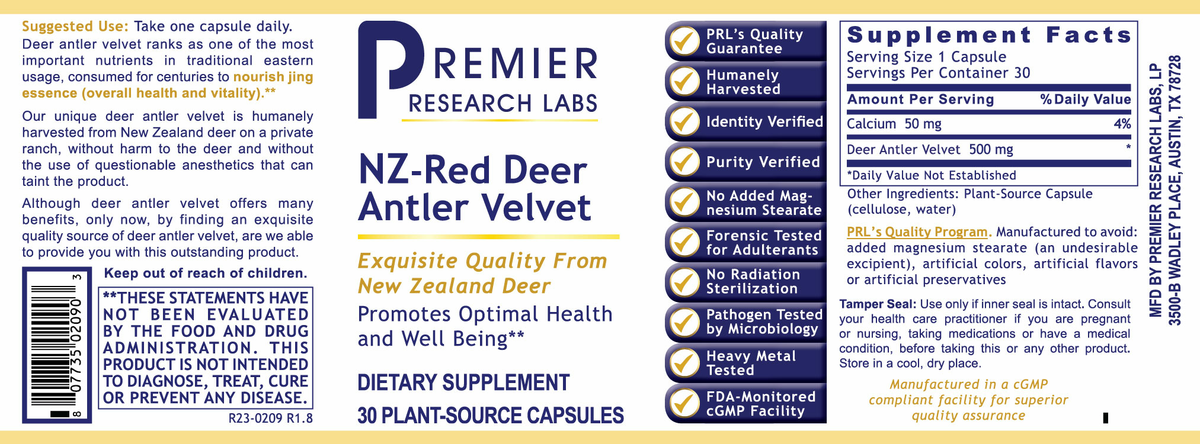NZ-Red Deer Antler Velvet, Premier
