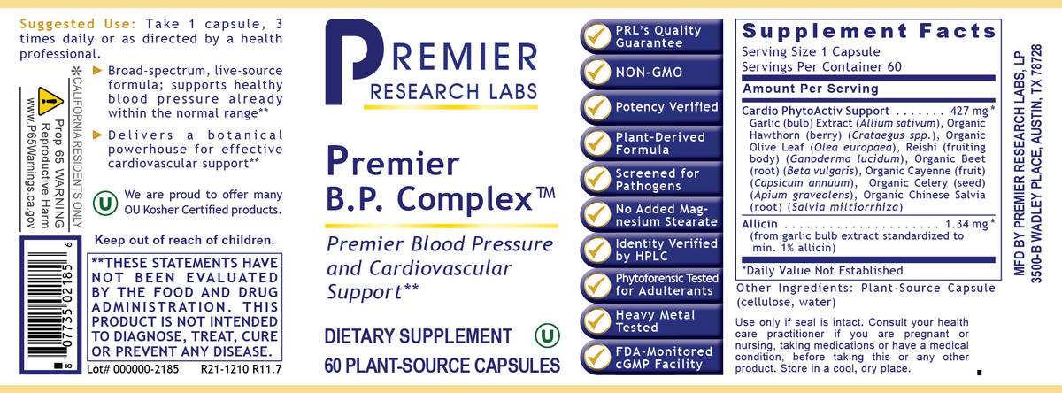 B.P. Complex, Premier