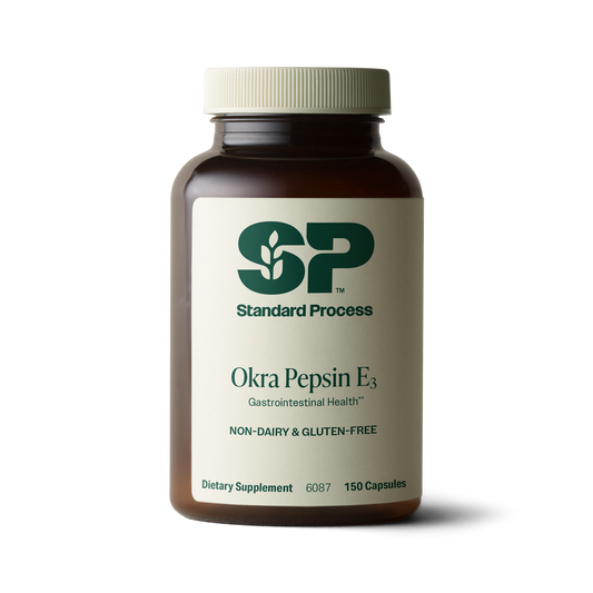 Okra Pepsin E3, 150 Capsules
