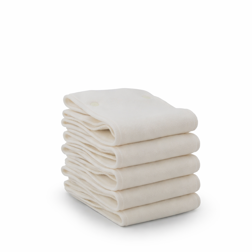 6r Soaker Insert Set | Bamboo Cotton Fleece - 7 Layer Everyday Absorbency