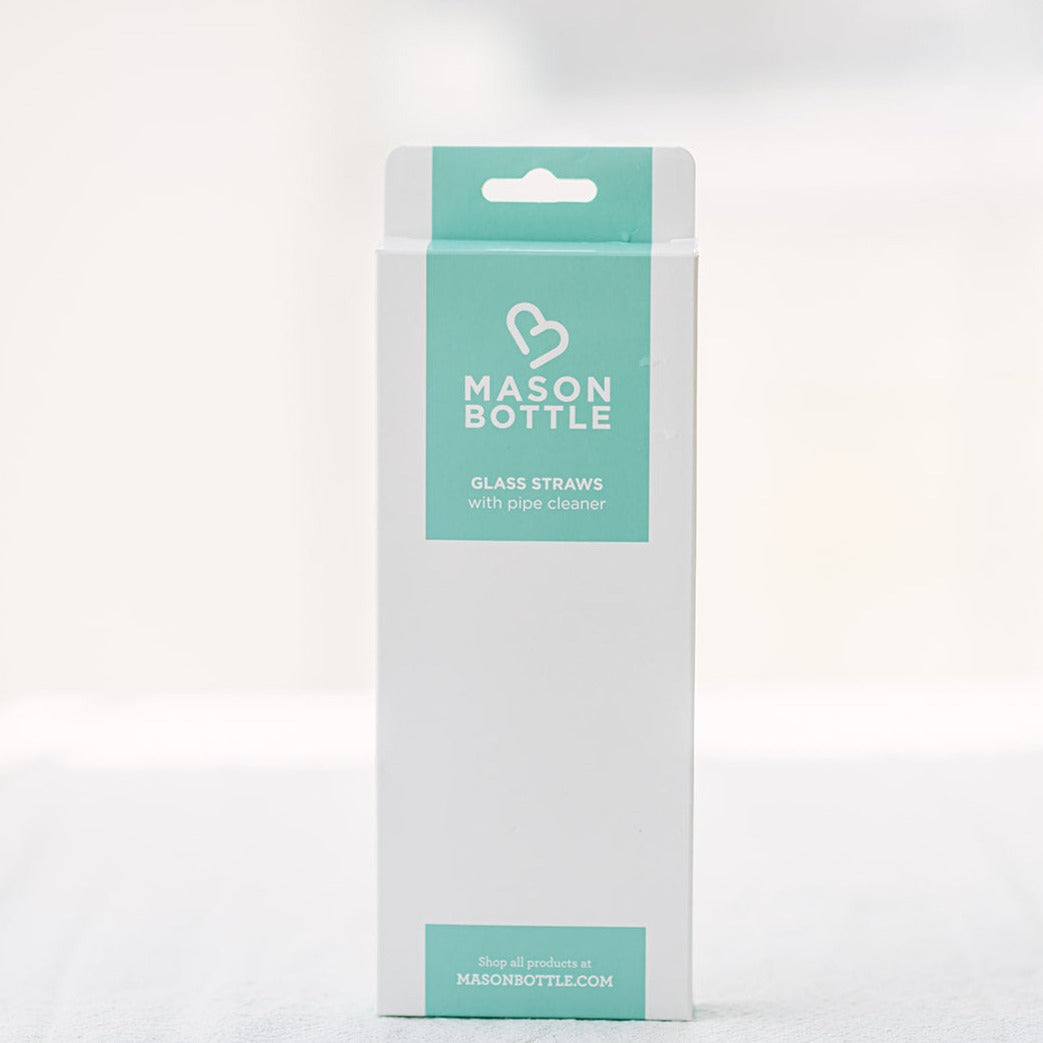 Glass Straws, 4 Pack