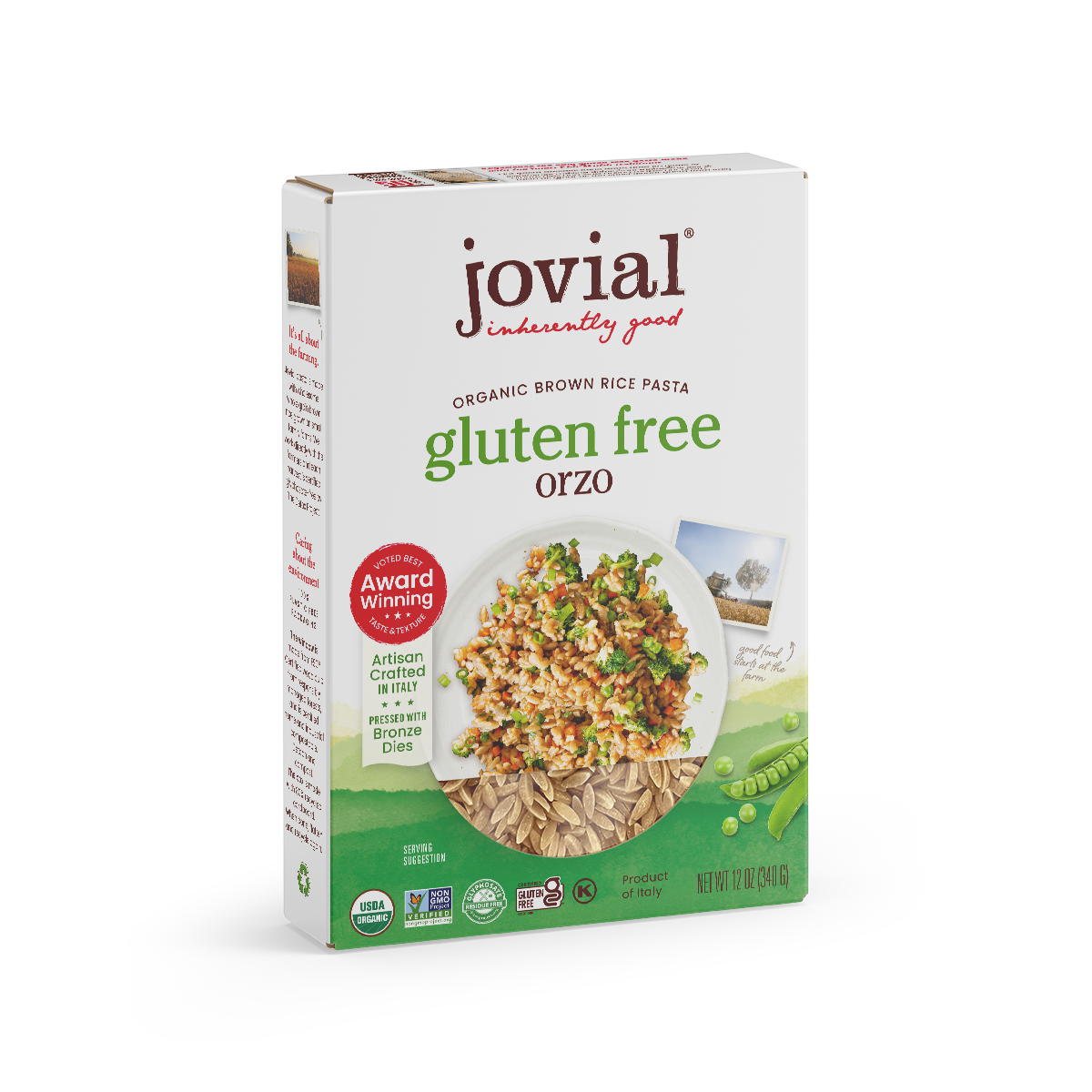 Organic Gluten Free Brown Rice Orzo