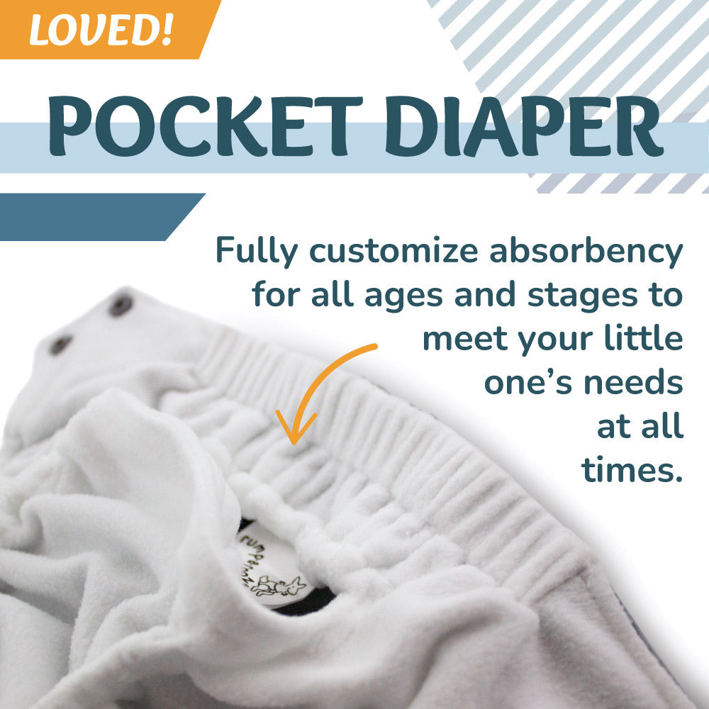 Rumparooz OBV G3 One Size Pocket Cloth Diaper - Caribbean Teal