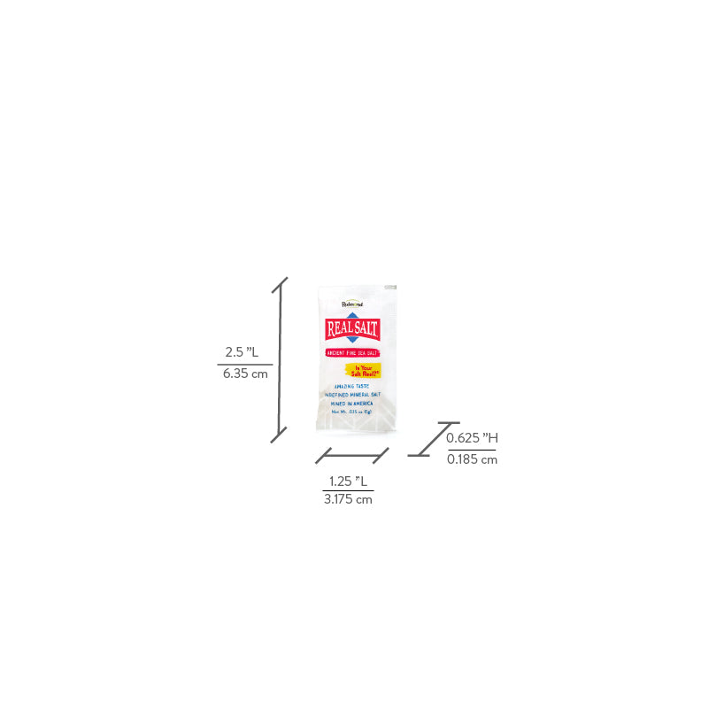 Real Salt Fine Single Serve Packet / 500 ct