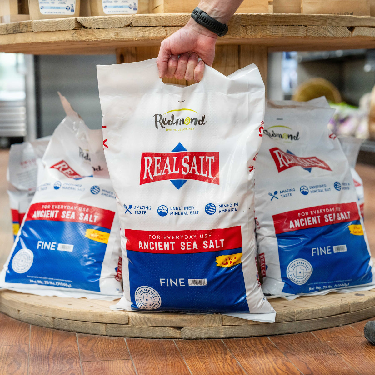 Bulk Cooking Salt Real Salt® Fine Bulk (25 lb.) – All Natural Family Doc