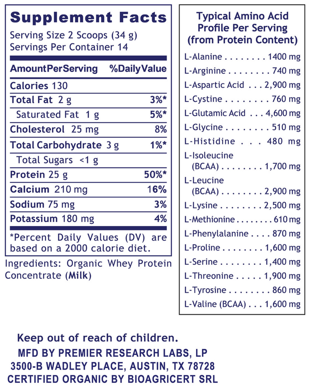 Whey Protein, Premier