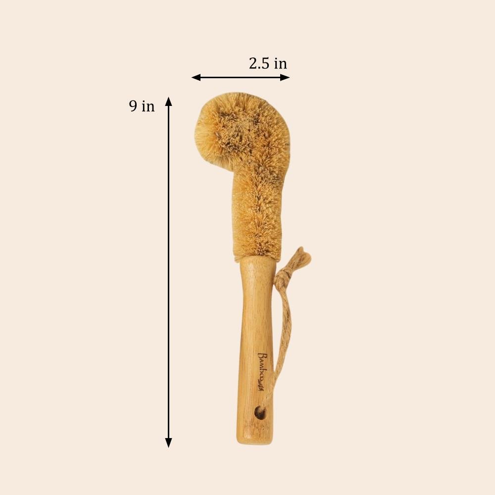 Bamboo Drinkware Cleaning Brush | Straight