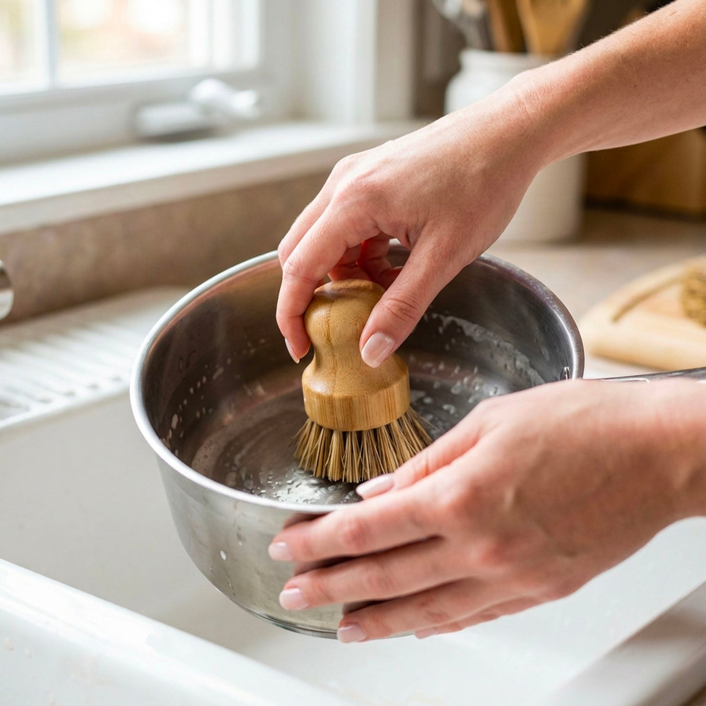 Bamboo Pot Scrubber