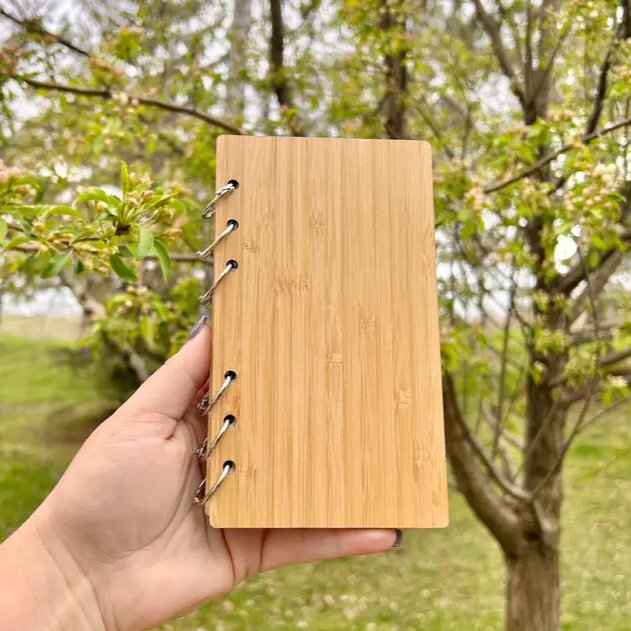 Landscape Notebook Ringed Bamboo Ringed Notebook – All Natural Family Doc