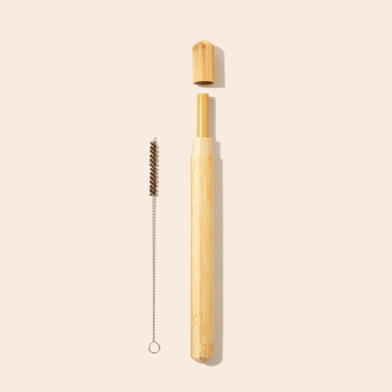 Bamboo Straw in Travel Case