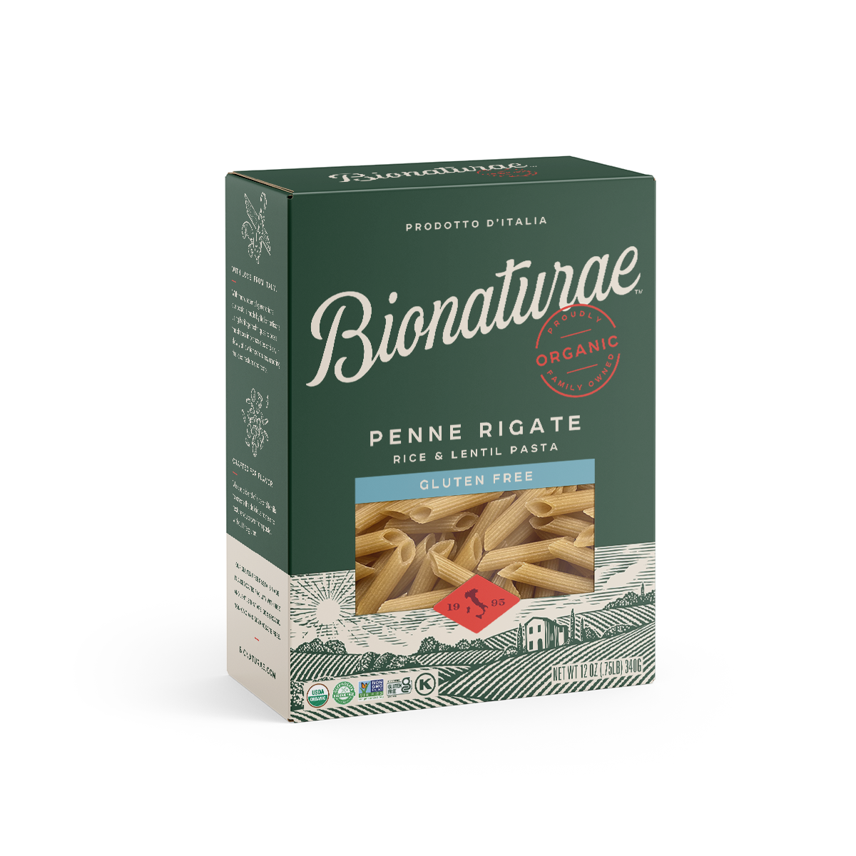 Organic Gluten Free Rice & Lentil Penne Rigate