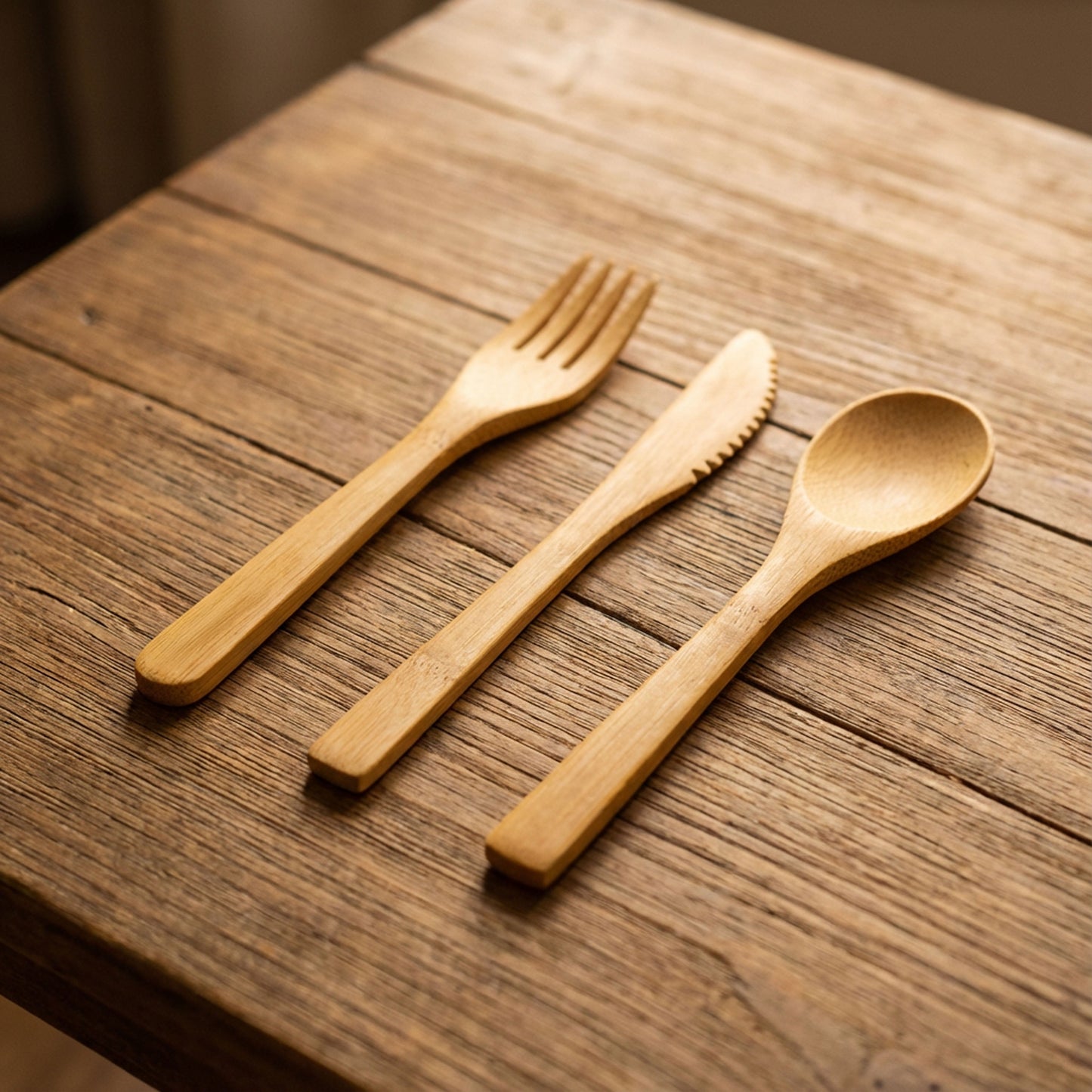 Bamboo Utensil — Fork, Knife, or Spoon
