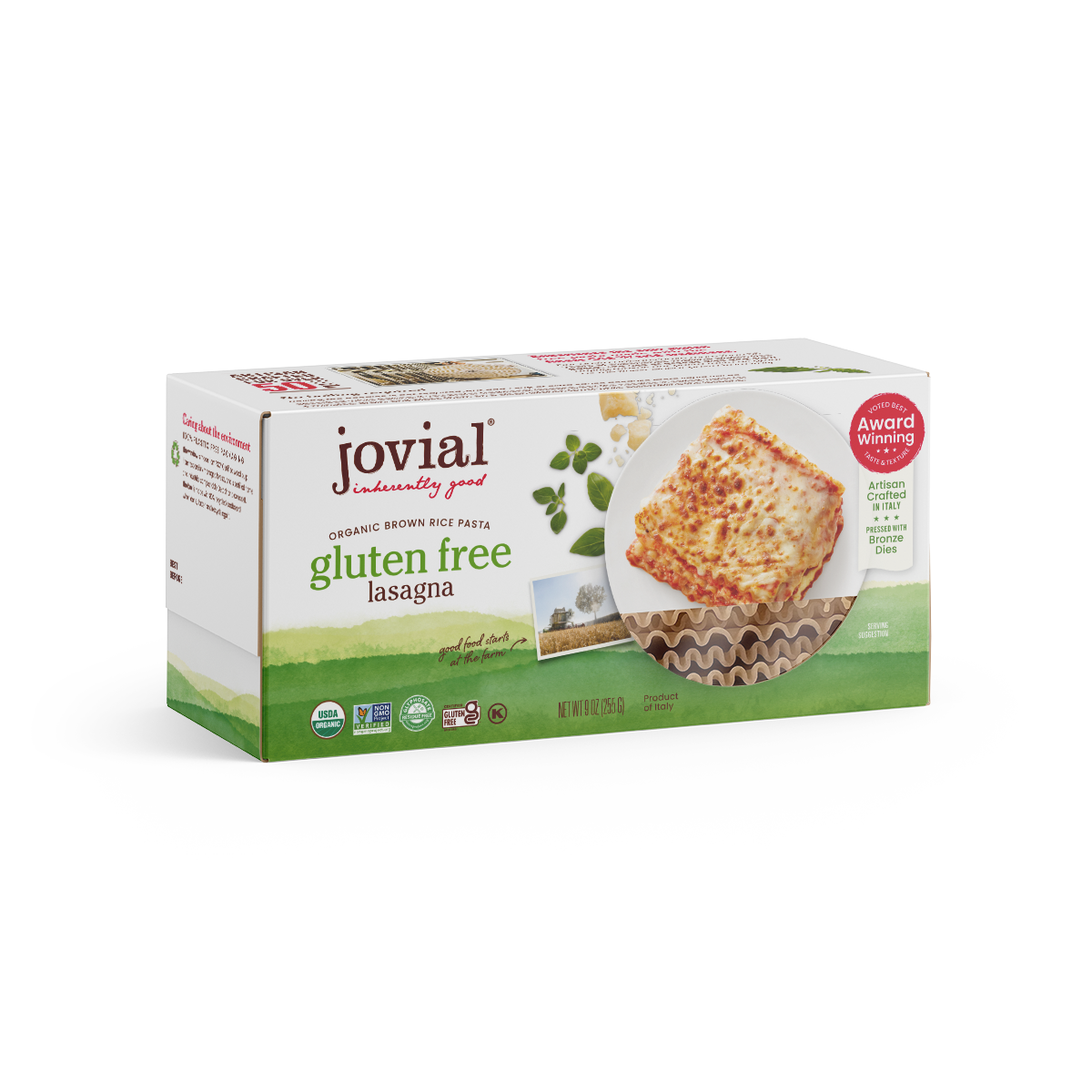 Organic Gluten Free Brown Rice Lasagna