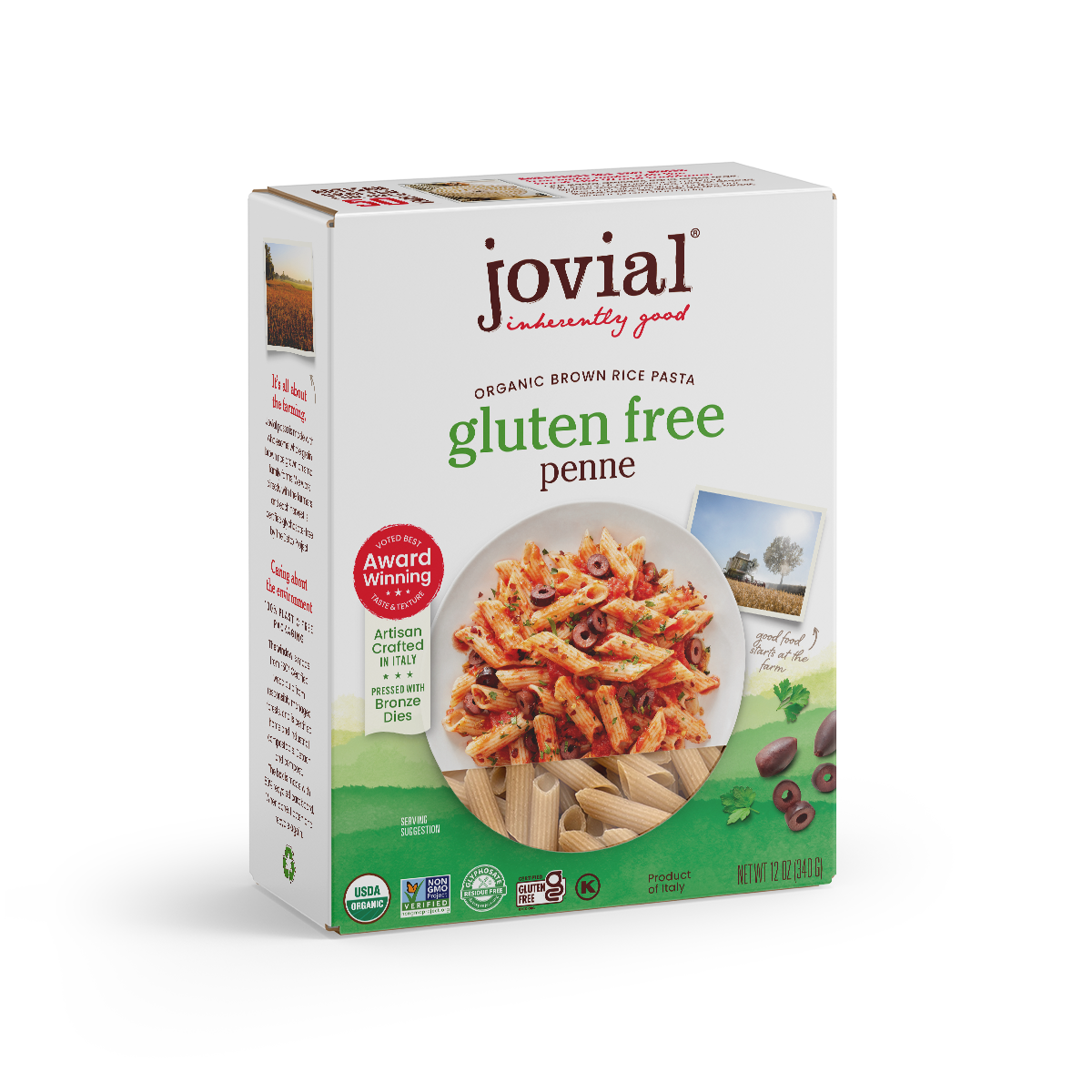 Organic Gluten Free Brown Rice Penne Rigate