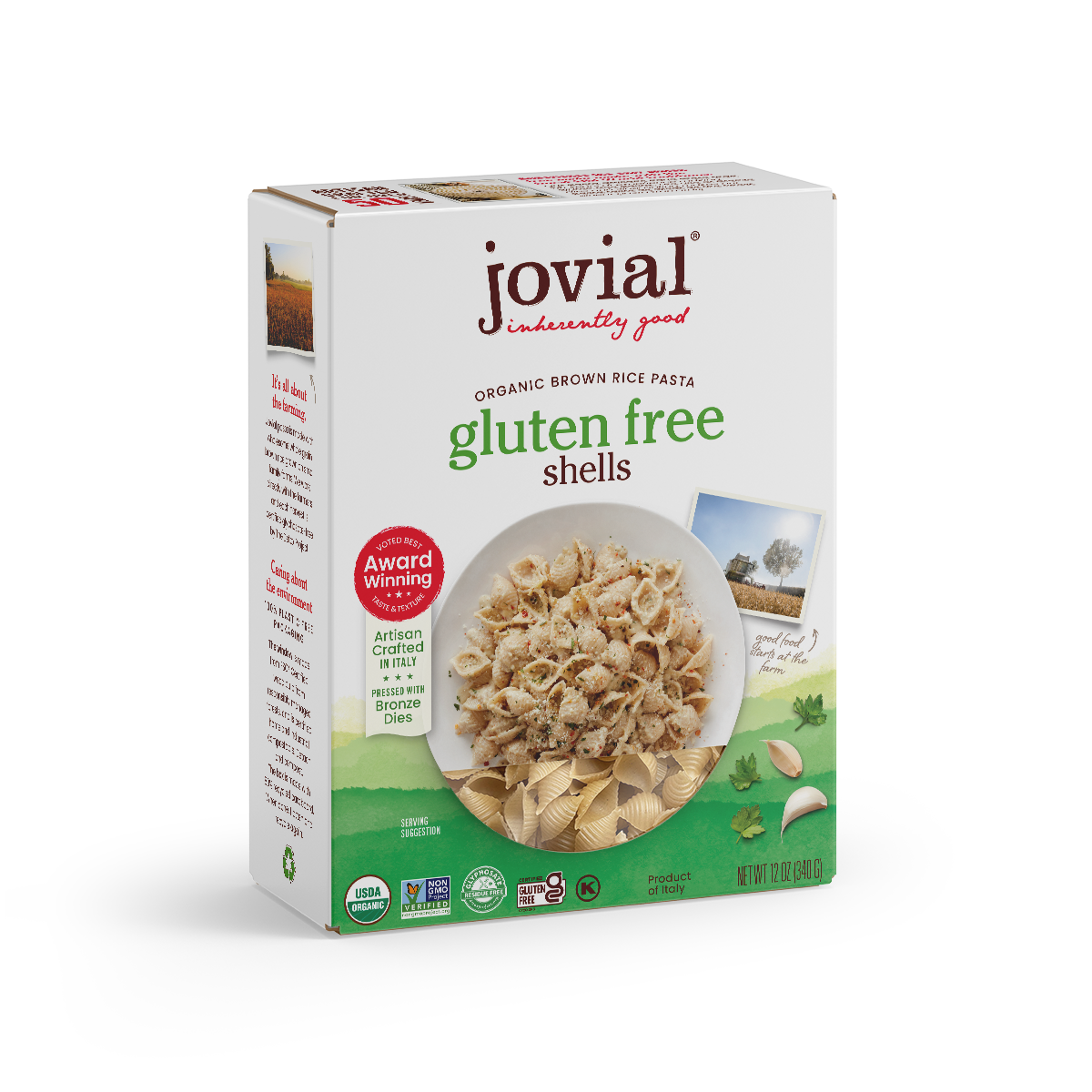 Organic Gluten Free Brown Rice Shells – All Natural Family Doc